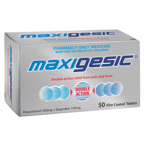 MAXIGESIC Pain Relief Tabs 50