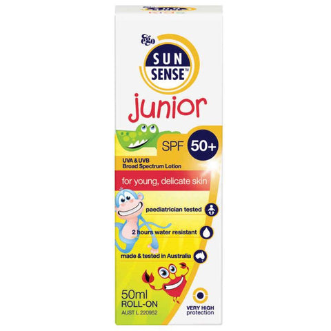 Sunsense Junior Rollon SPF 50+ suncreen for childrens skin