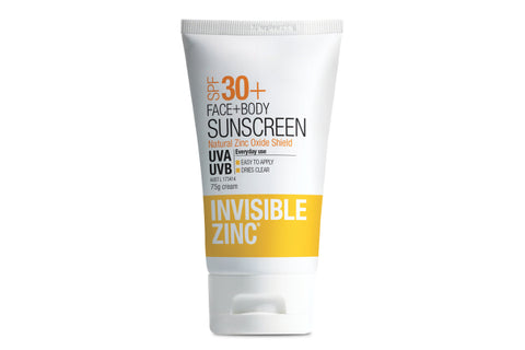 invisible Zinc sunscreen 30+ 75g
